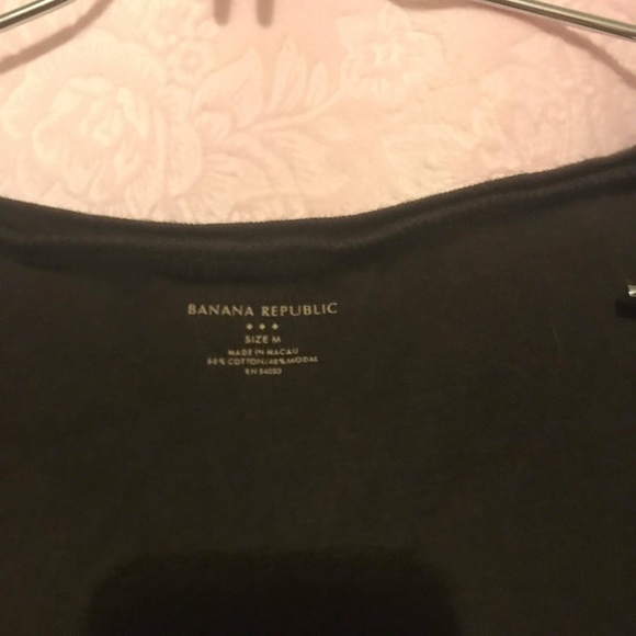 Banana Republic Brown Cap Sleeve Shirt M - Picture 3 of 3